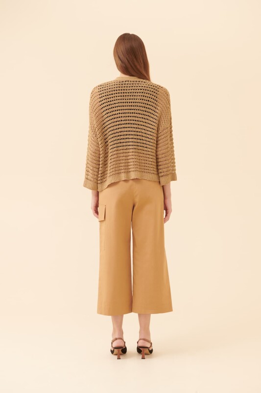 Knitwear Cardigan Tan - 2