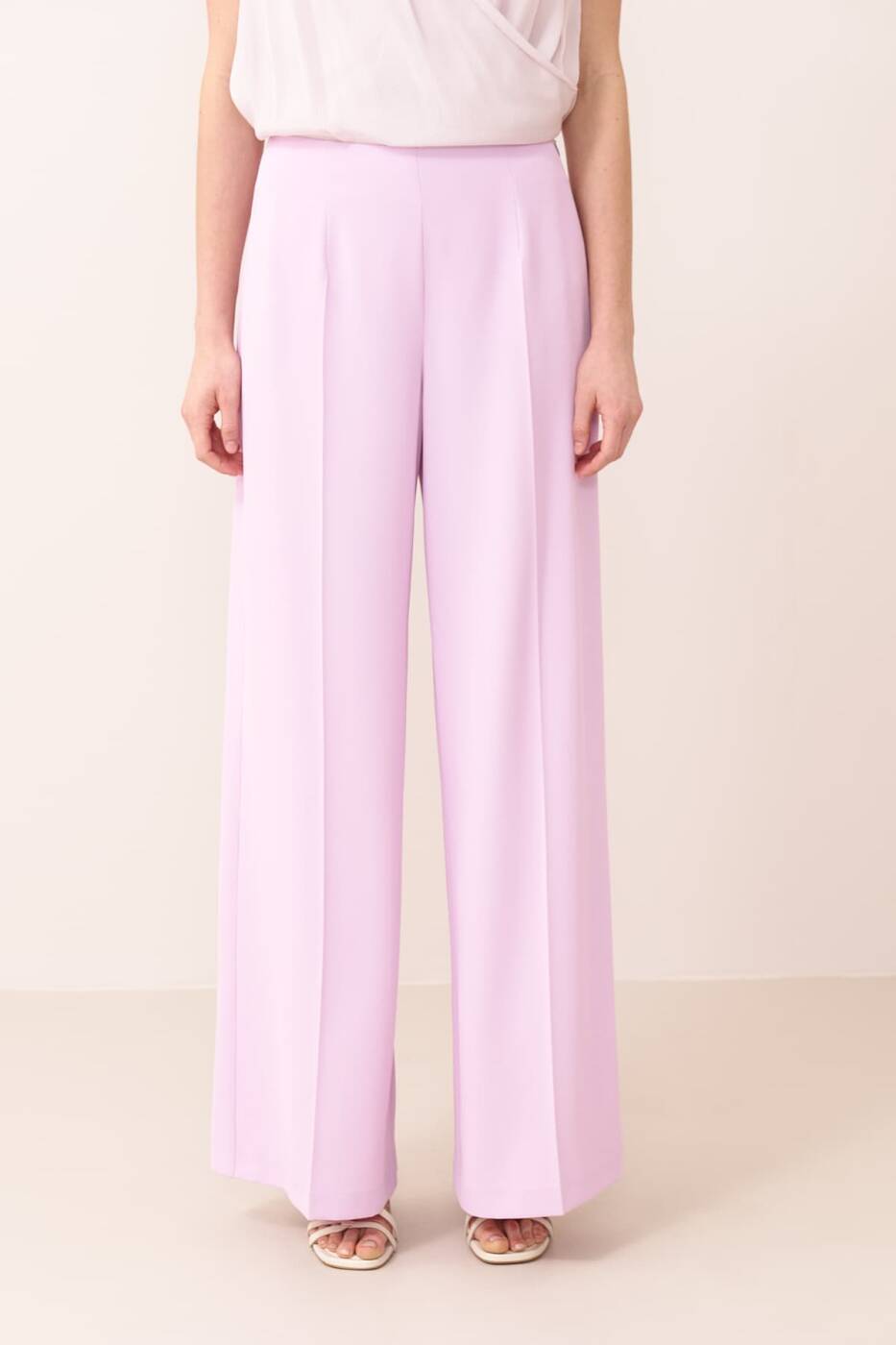 Wide Leg Trousers Lilac - 3
