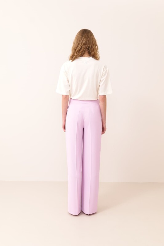 Wide Leg Trousers Lilac - Roman (1)