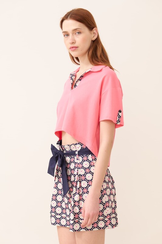 Kuşaklı Şort Standart Renk - 3