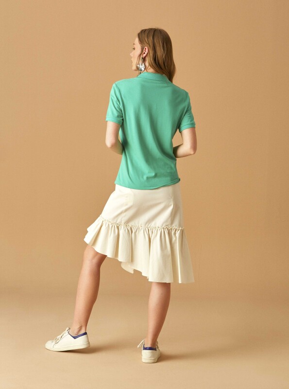 Yakalı T-Shirt Yeşil - 2