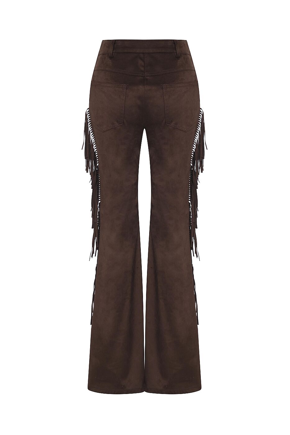Yanları Püskül Detaylı Pantolon Kahve - 5