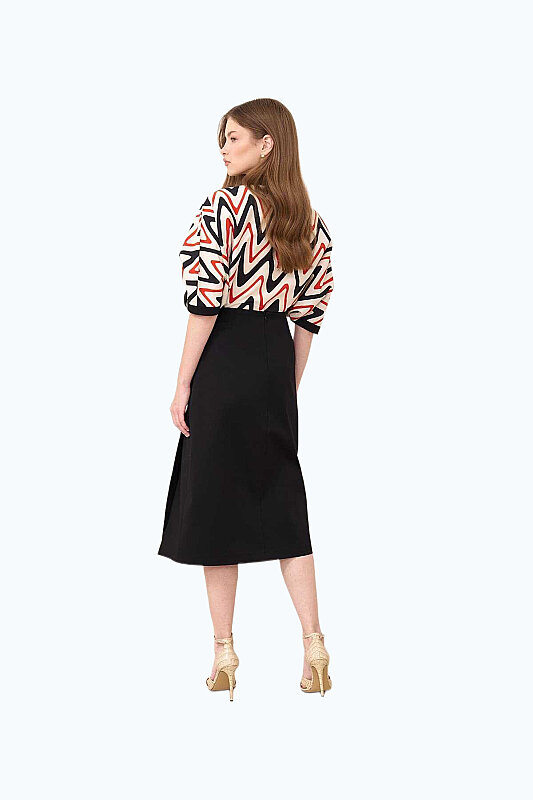 Slit Midi Skirt Black - 2