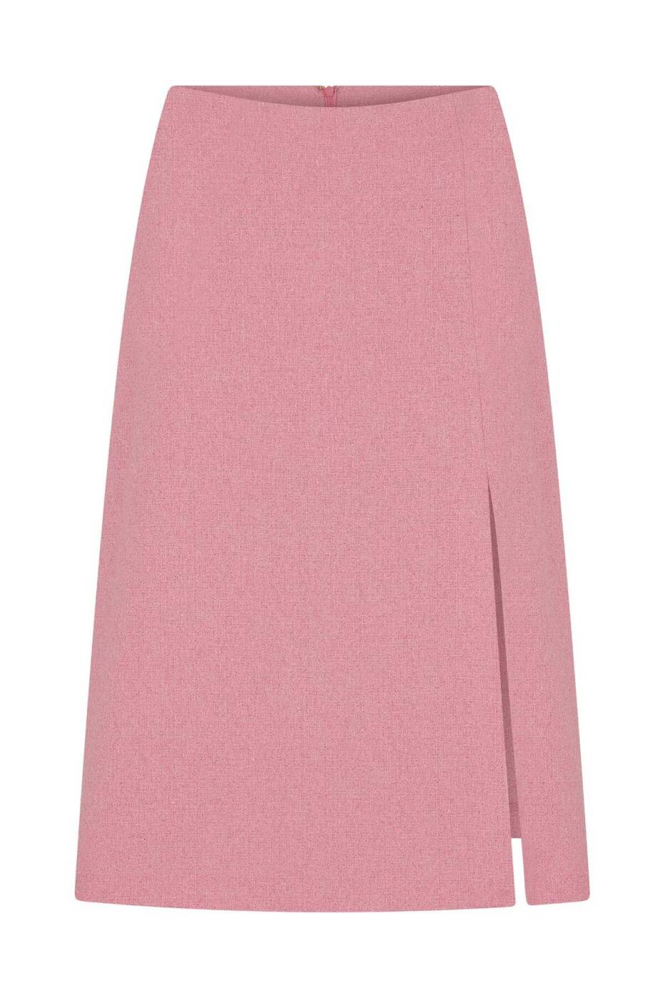 Yırtmaçlı Uzun Etek Pembe - 4